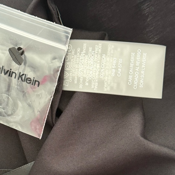 Calvin Klein NWT Cotton Collared Sleeveless Shirt - Picture 5 of 5